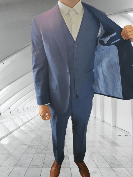 Blue Custom Suit for Men Pensacola