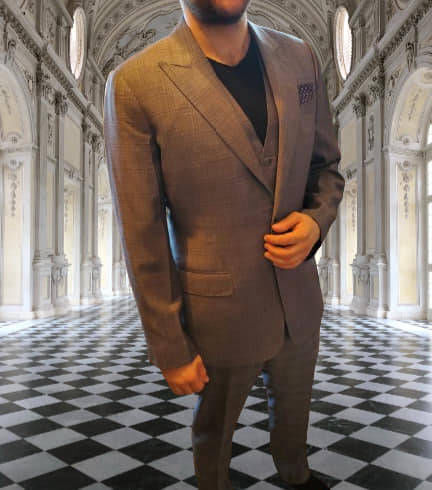 Jacksonville Peak Lapel Custom Suit for Men