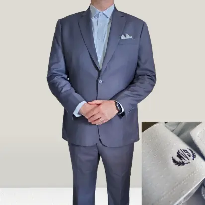 Client Matt S. wearing a custom suit by Myra Tailors Jacksonville